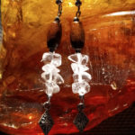 boucle oreille cristal de roche Boucles d'oreille cristal de roche