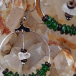 boucle oreille diopside Boucles d'oreille diopside