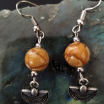 boucle oreille jaspe tigre Boucles d'oreille jaspe tigre