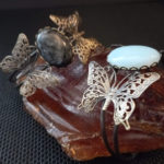 bracelet papillon labrodorite opale